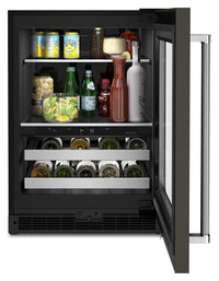 KitchenAid 4.9 Cu. Ft. 14-Bottle Beverage Centre with Right-Swing Door - KUBR314KBS | Refroidisseur à boissons KitchenAid 4,9 pi3 14 bouteilles, charnières de porte à droite - KUBR314KBS | KUBR314B