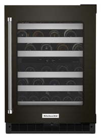 KitchenAid 5 Cu. Ft. 46-Bottle Wine Cellar with Right-Swing Door - KUWR314KBS | Cellier à vin KitchenAid de 5 pi3 pour 46 bouteilles avec charnières de porte à droite - KUWR314KBS | KUWR314B