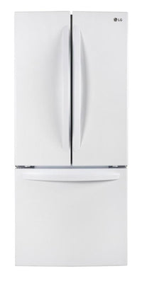 LG 21.8 Cu. Ft. 3-Door French Door Refrigerator - LRFNS2200W|Réfrigérateur LG de 21,8 pi³ à portes françaises à congélateur inférieur - LRFNS2200W|LRFNS22W