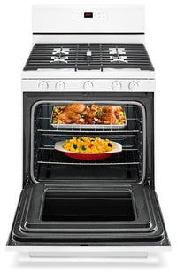 Maytag 5.0 Cu. Ft. Freestanding Gas Range with Oval Burner - MGR6600FW|Cuisinière à gaz amovible Maytag de 5,0 pi3 avec brûleur ovale - MGR6600FW|MGR6600W