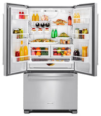 KitchenAid 22 Cu. Ft. French-Door Refrigerator with Interior Dispenser - KRFC302ESS|Réfrigérateur KitchenAid de 22 pi3 à portes françaises avec distributeur interne - KRFC302ESS|KRFC302S