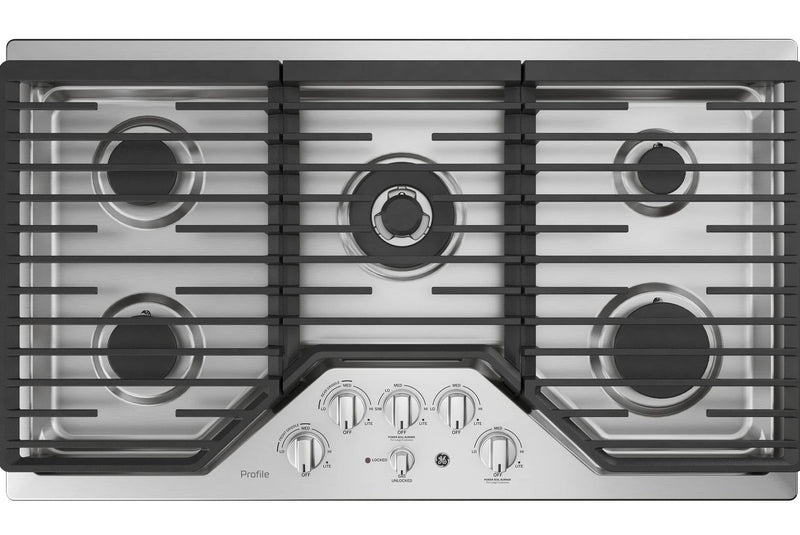 GE Profile™ Series 36" Built-In Gas Cooktop – PGP9036SLSS|Surface de cuisson à gaz encastrée de série GE Profile de 36 po – PGP9036SLSS|PGP9036S