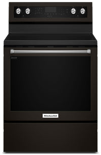 KitchenAid 6.4 Cu Ft. Five-Element Electric Convection Range - YKFEG500EBS|Cuisinière électrique KitchenAid de 6,4 pi³ à convection et à 5 éléments - YKFEG500EBS|YKFEG5BS