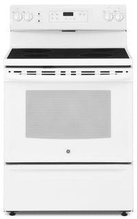 GE 5.0 Cu. Ft. Freestanding Electric Range – JCBS630DKWW|Cuisinière électrique amovible GE de 5,0 pi³ – JCBS630DKWW|JCBS63KW