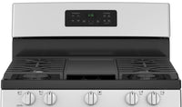 GE 5.0 Cu. Ft. Freestanding Steam-Clean Gas Range – JCGBS66SEKSS|Cuisinière à gaz amovible GE de 5,0 pi³ avec nettoyage à la vapeur – JCGBS66SEKSS|JCGBS66S