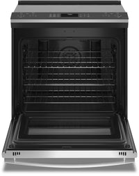 GE Profile 5.3 Cu. Ft. Smart Electric Range with No Preheat Air Fry - PSS93YPFS | Cuisinière électrique intelligente amovible GE ProfileMC de 5,3 pi3 avec friture à air – PSS93YPFS | PSS93YPS