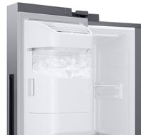 Samsung 21.5 Cu. Ft. Family Hub™ Side-by-Side Refrigerator - RS22T5561SR/A | Réfrigérateur Samsung Family HubMC de 21,5 pi³ à compartiments juxtaposés - RS22T5561SR/ AC  | RS22T55S