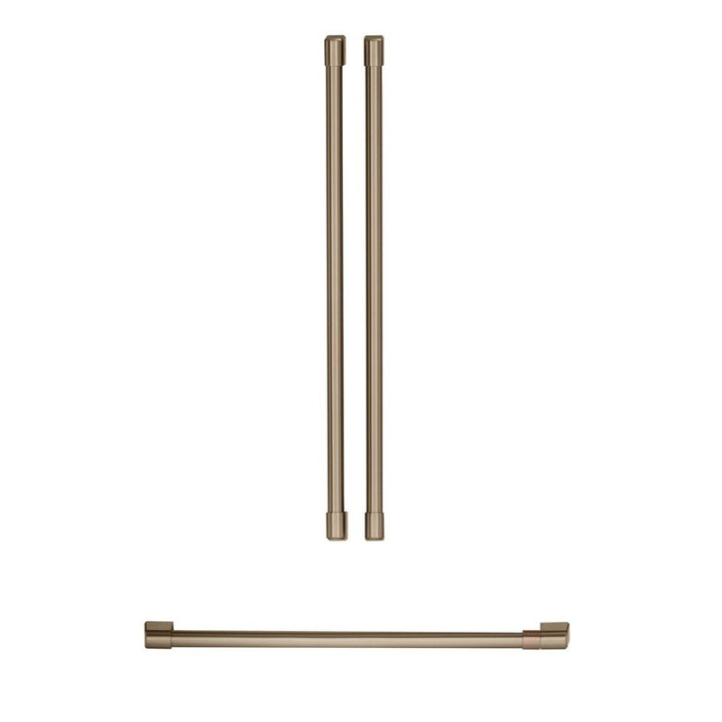 Café 3-Piece Handle Kit for French-Door Refrigerator in Brushed Bronze - CXMB3H3PNBZ | Trousse de poignées Café 3 pièces pour réfrigérateur à portes françaises - CXMB3H3PNBZ | CXMB3HBZ