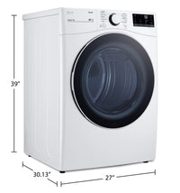 LG 7.4 Cu. Ft. Gas Dryer with AI Sensor Dry™ - DLG3601W  | Sécheuse à gaz LG de 7,4 pi3 avec système Sensor DryMC avec IA - DLG3601W  | DLG3601W