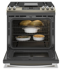 GE 5.6 Cu. Ft. Convection Gas Range with No-Preheat Air Fry - JCGS760EPES | 5,6 pi3 de GE Cuisinière à gaz à convection avec friture à air sans préchauffage - JCGS760EPES | JCGS76ES