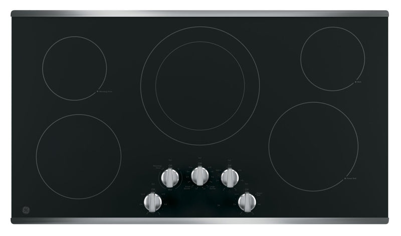 GE 36" Built-In Electric Cooktop - JP3036SLSS | Surface de cuisson électrique encastrée GE de 36 po – JP3036SLSS | JP3036LS