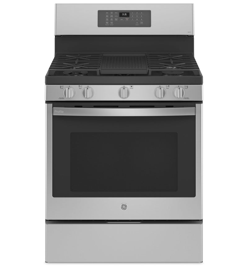 GE Profile 5.6 Cu. Ft. Freestanding Gas Range - PCGB935YPFS | Cuisinière amovible à gaz GE ProfileMC de 5,6 pi³ – PCGB935YPFS | PCGB935S