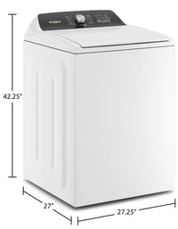 Whirlpool 5.2 Cu. Ft. Top-Load Washer with Built-In Faucet - WTW5015LW | Laveuse Whirlpool de 5,2 pi3 à chargement par le haut avec robinet intégré - WTW5015LW | WTW5015W