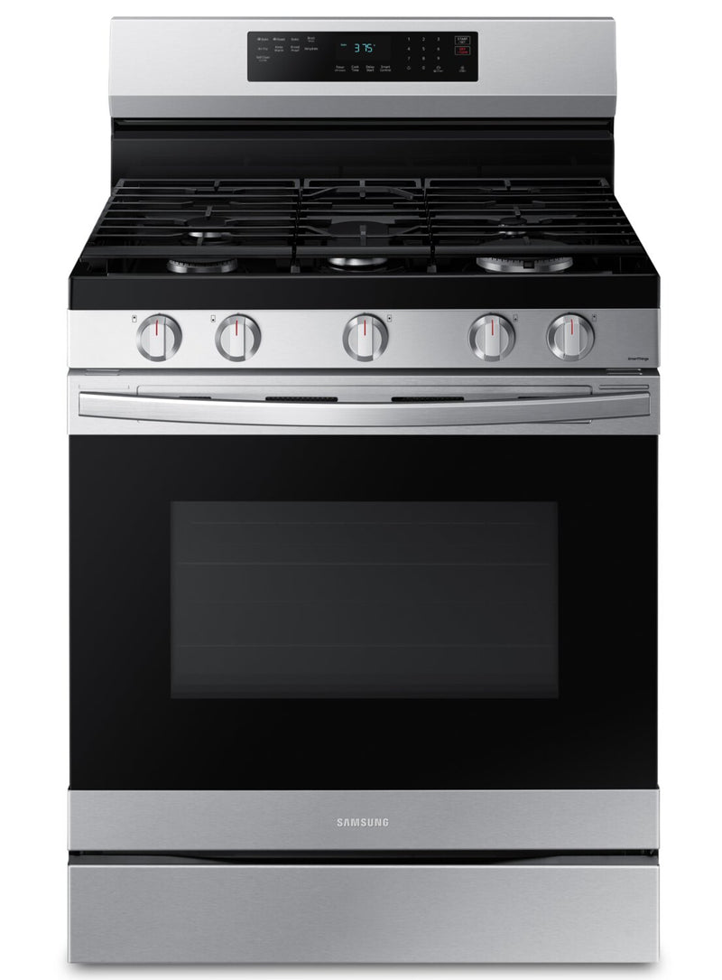 Samsung 6.0 Cu. Ft. Freestanding Gas Range with Fan Convection - NX60A6511SS/AA | Cuisinière à gaz amovible Samsung de 6,0 pi3 avec convection par ventilateur – NX60A6511SS/AA | NX60A65S