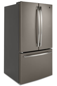 GE 27 Cu. Ft. French-Door Refrigerator with Internal Water Dispenser - GNE27JMMES | Réfrigérateur GE de 27 pi³ à portes françaises avec distributeur d'eau interne – GNE27JMMES | GNE27JME