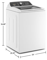 Whirlpool 5.4 / 5.5 Cu. Ft. Top-Load Washer with Removable Agitator - WTW5057LW | Laveuse Whirlpool à chargement par le haut de 5,4 pi3/5,5 pi3 avec agitateur amovible - WTW5057LW | WTW5057W