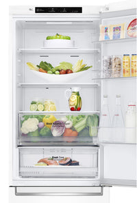 LG 12 Cu. Ft. Counter-Depth Bottom-Freezer Refrigerator - LBNC12231W | Réfrigérateur LG de 12 pi3 de profondeur comptoir à congélateur inférieur - LBNC12231W | LBNC122W