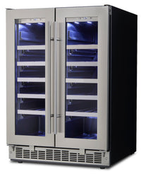 Silhouette Napa 4.7 Cu. Ft. 42-Bottle French-Door Wine Cooler - DWC047D1BSSPR | Refroidisseur à vin Silhouette Napa à portes françaises 4,7 pi3 pour 42 bouteilles - DWC047D1BSSPR | DWC047DS