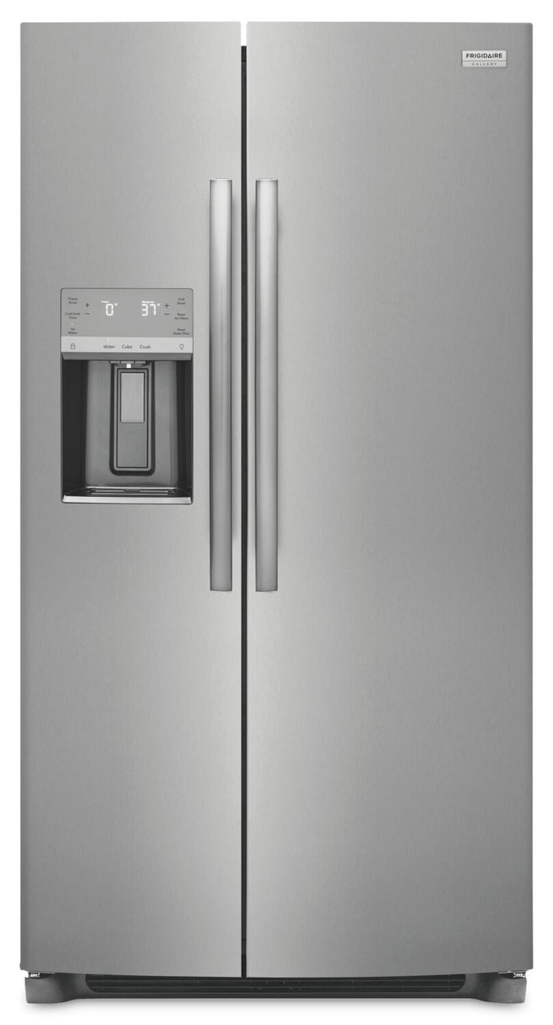 Frigidaire 22.3 Cu. Ft. Counter Depth Side-by-Side Refrigerator - GRSC2352AF | Réfrigérateur Frigidaire de 22,3 pi³ de profondeur comptoir à compartiments juxtaposés – GRSC2352AF | GRSC235F