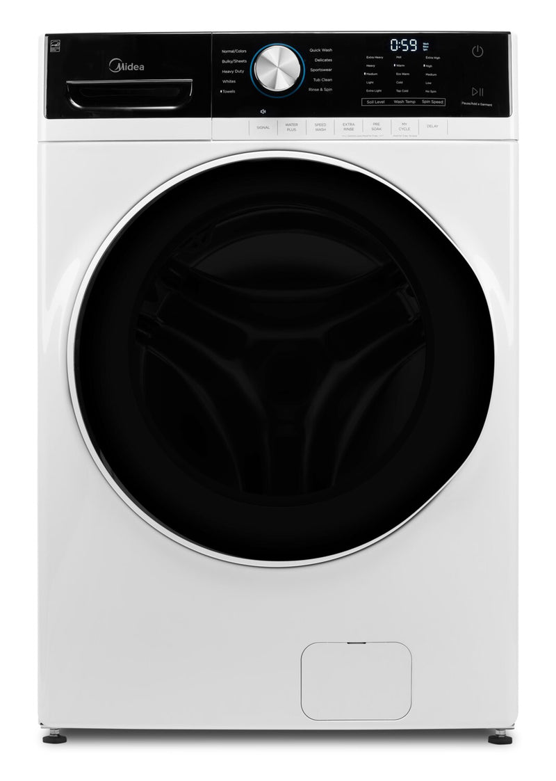 Midea 5.2 Cu. Ft. Front-Load Washer - MLH52N4AWW | Laveuse Midea à chargement frontal de 5,2 pi3 - MLH52N4AWW | MLH52N4W