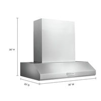 KitchenAid® 36" Commercial-Style Wall-Mount Canopy Range Hood - KVWC956KSS | Hotte de cuisinière murale à pavillon KitchenAid de style commercial de 36 po - KVWC956KSS | KVW956SS