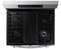 Samsung 6.0 Cu. Ft. Freestanding Gas Range with Fan Convection - NX60A6511SS/AA | Cuisinière à gaz amovible Samsung de 6,0 pi3 avec convection par ventilateur – NX60A6511SS/AA | NX60A65S