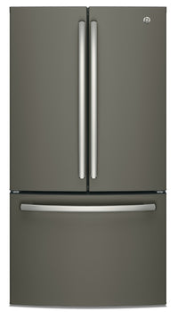 GE 27 Cu. Ft. French-Door Refrigerator with Internal Water Dispenser - GNE27JMMES | Réfrigérateur GE de 27 pi³ à portes françaises avec distributeur d'eau interne – GNE27JMMES | GNE27JME