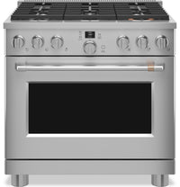 Café 5.75 Cu. Ft. Commercial-Style 6-Burner Dual Fuel Range - C2Y366P2TS1 | Cuisinière hybride Café de style commercial de 5,75 pi3 à 6 brûleurs - C2Y366P2TS1 | C2Y366PS