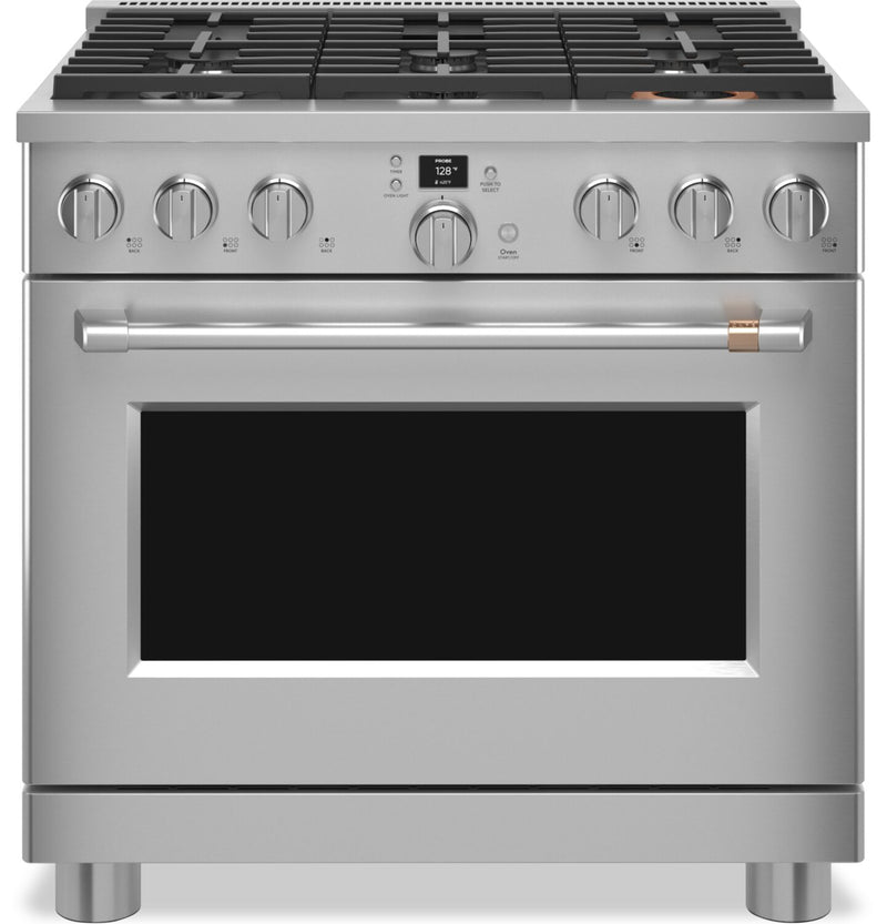 Café 5.75 Cu. Ft. Commercial-Style 6-Burner Dual Fuel Range - C2Y366P2TS1 | Cuisinière hybride Café de style commercial de 5,75 pi3 à 6 brûleurs - C2Y366P2TS1 | C2Y366PS