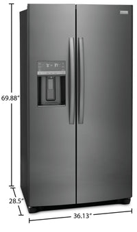 Frigidaire 22.3 Cu. Ft. Counter Depth Side-by-Side Refrigerator - GRSC2352AD | Réfrigérateur Frigidaire de 22,3 pi³ de profondeur comptoir à compartiments juxtaposés – GRSC2352AD | GRSC235D