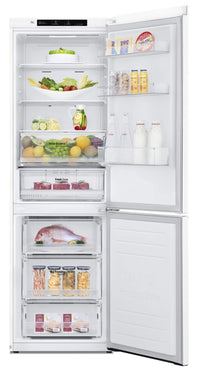 LG 12 Cu. Ft. Counter-Depth Bottom-Freezer Refrigerator - LBNC12231W | Réfrigérateur LG de 12 pi3 de profondeur comptoir à congélateur inférieur - LBNC12231W | LBNC122W