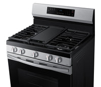 Samsung 6.0 Cu. Ft. Freestanding Gas Range with Fan Convection - NX60A6511SS/AA | Cuisinière à gaz amovible Samsung de 6,0 pi3 avec convection par ventilateur – NX60A6511SS/AA | NX60A65S