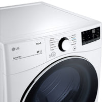 LG 7.4 Cu. Ft. Electric Dryer with AI Sensor Dry™ - DLE3600W  | Sécheuse électrique LG de 7,4 pi³ avec système Sensor DryMC avec IA - DLE3600W  | DLE3600W