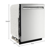 KitchenAid 47 dB Front-Control Dishwasher with ProWash™ Cycle - KDFE104KPS | Lave-vaisselle KitchenAid de 47 dB avec commandes à l'avant et cycle ProWashMC - KDFE104KPS | KDFE10SS