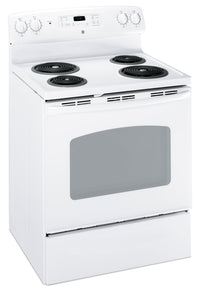 GE  5.0 Cu. Ft. Electric Freestanding Range - JCBP240DMWW | Cuisinière électrique amovible GE de 5,0 pi3 – JCBP240DMWW | JCBP240D