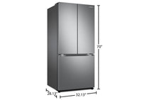 Samsung 17.5 Cu. Ft. French-Door Refrigerator - RF18A5101SR/AA | Réfrigérateur Samsung de 17,5 pi³ à portes françaises - RF18A5101SR/AA | RF18A51S