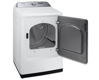 Samsung 7.4 Cu. Ft. Electric Dryer with Sensor Dry - DVE50T5205W/AC | Sécheuse électrique Samsung de 7,4 pi³ avec séchage par capteur - DVE50T5205W/AC | DVE50T52