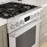 Bosch 800 Series 3.9 Cu. Ft. Dual Fuel Freestanding Range - HDS8055C | Cuisinière hybride amovible Bosch de série 800 - HDS8055C | HDS8055C