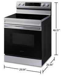 Samsung 6.3 Cu. Ft. Freestanding Electric Range with Wi-Fi - NE63A6111SS/AC | Cuisinière électrique amovible Samsung de 6,3 pi3 avec Wi-Fi - NE63A6111SS/AC | NE63A611