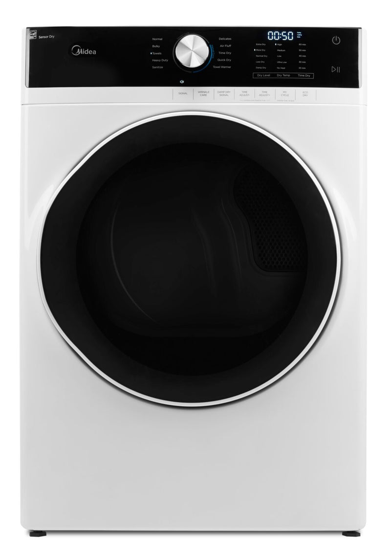 Midea 8 Cu. Ft. Electric Dryer - MLE52N4AWW | Sécheuse électrique Midea de 8 pi3 – MLE52N4AWW | MLE52N4W