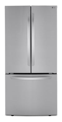 LG 25.1 Cu. Ft. French-Door Refrigerator - LRFNS2503S | Réfrigérateur LG de 25,1 pi³ à portes françaises - LRFNS2503S | LRFNS25S