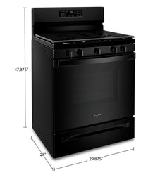 Whirlpool 5 Cu. Ft. Gas Range with 5-in-1 Air Fry Oven - WFG550S0LB |  Cuisinière à gaz Whirlpool de 5 pi3 avec four 5 en 1 à friture à air - WFG550S0LB | WFG550SB