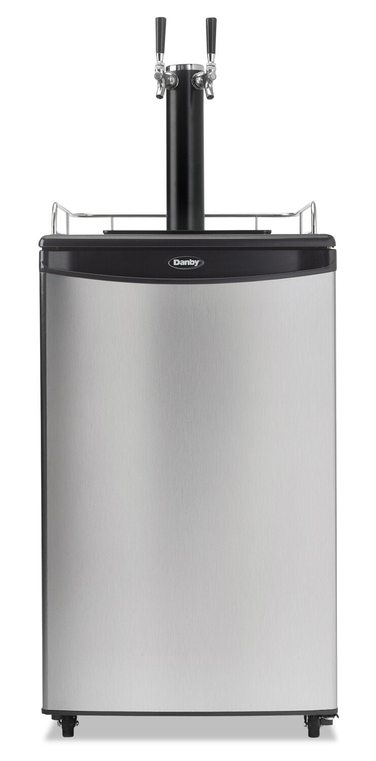 Danby 5.4 Cu. Ft. Dual-Tap Kegerator - DKC054A1BSL2DB | Refroidisseur de fût à bière Danby de 5,4 pi³ à 2 robinets– DKC054A1BSL2DB | DKC054AS