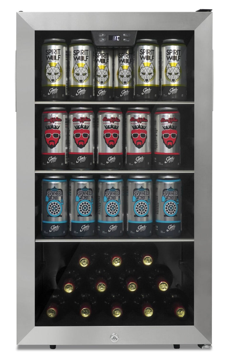 Danby 4.5 Cu. Ft. 115-Can Beverage Center - DBC045L1SS | Refroidisseur à boissons Danby de 4,5 pi3 pour 115 canettes - DBC045L1SS | DBC045SS