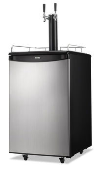 Danby 5.4 Cu. Ft. Dual-Tap Kegerator - DKC054A1BSL2DB | Refroidisseur de fût à bière Danby de 5,4 pi³ à 2 robinets– DKC054A1BSL2DB | DKC054AS