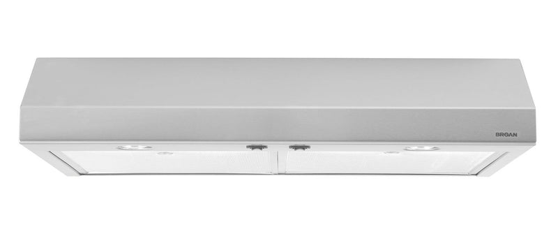 Broan 30" 300 CFM Under-Cabinet Range Hood – Stainless Steel|Hotte de cuisinière sous l'armoire 300 pi3/min Broan de 30 po - acier inoxydable|BCS330SS