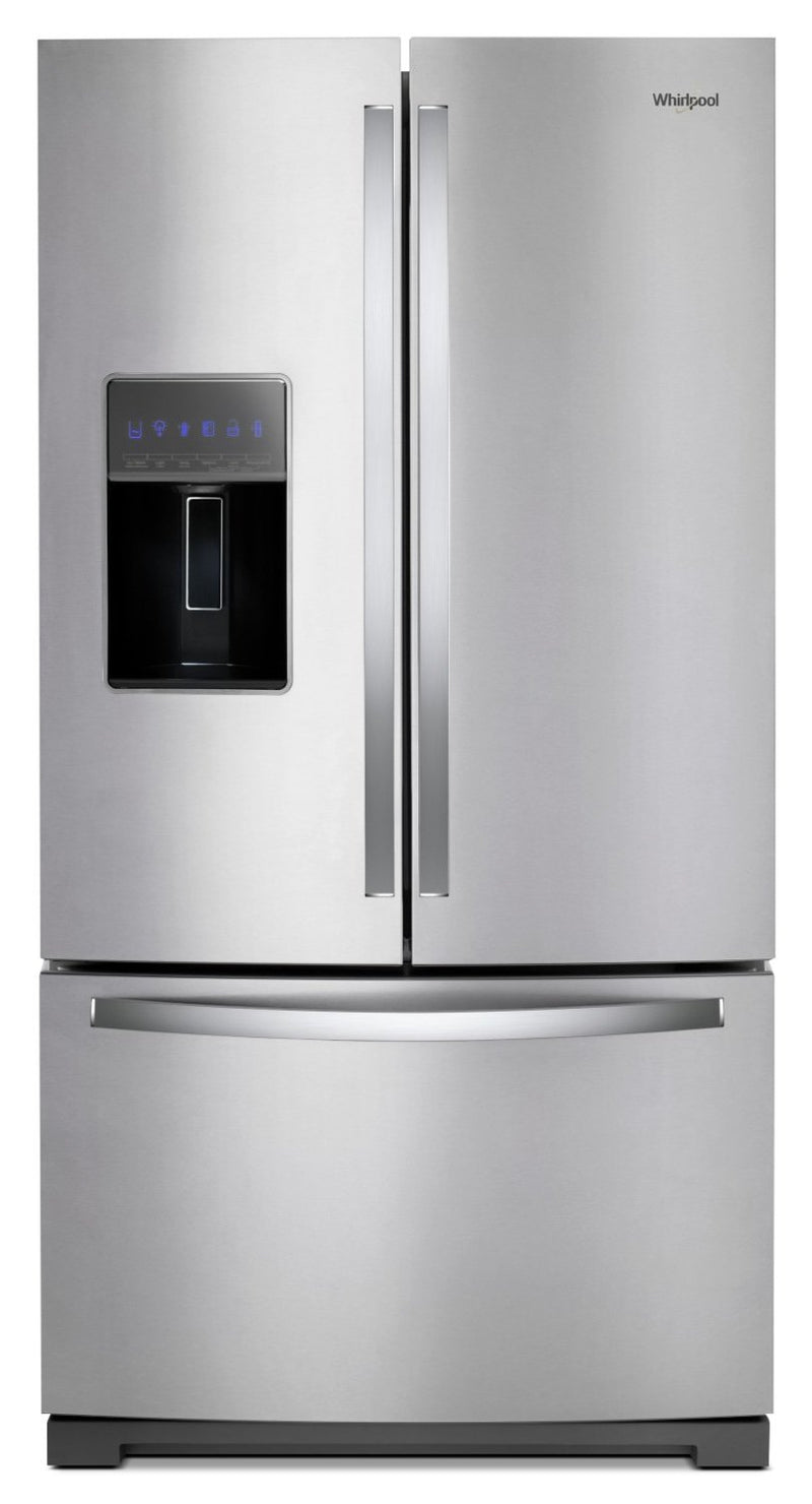 Whirlpool 27 Cu. Ft. French-Door Refrigerator in Fingerprint-Resistant Stainless Steel - WRF757SDHZ|Réfrigérateur Whirlpool de 27 pi³ à portes françaises - WRF757SDHZ|WRF757HZ