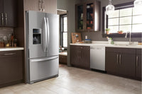 Whirlpool 27 Cu. Ft. French-Door Refrigerator in Fingerprint-Resistant Stainless Steel - WRF757SDHZ|Réfrigérateur Whirlpool de 27 pi³ à portes françaises - WRF757SDHZ|WRF757HZ