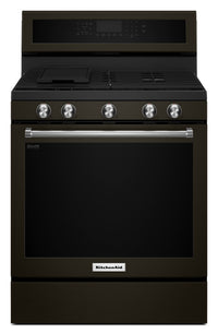 KitchenAid 5.8 Cu. Ft. Five-Burner Gas Convection Range - KFGG500EBS|Cuisinière à gaz KitchenAid de 5,8 pi³ à convection avec 5 brûleurs - KFGG500EBS|KFGG50BS