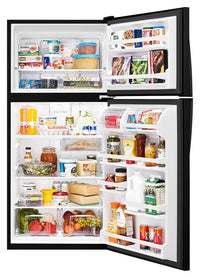 Whirlpool 18.2 Cu. Ft. 30" Wide-Top Freezer Refrigerator - WRT318FZDB|Réfrigérateur Whirlpool de 30 po de 18,2 pi³ à congélateur supérieur large - WRT318FZDB|WRT318ZB